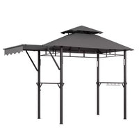 Tonnelle de barbecue d'extérieur durable pour jardin - Abri robuste, résistant aux intempéries, idéal pour terrasse et jardin