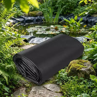 Bâche de bassin en LLDPE noire 15x20 pi, 20 mil résistante aux UV, préformée pour bassins extérieurs à poissons et koï