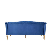 Canapé 3 places en velours Christopher Knight Home Thomas, style moderne du milieu du siècle, 184,8 cm, avec pieds incurvés en bois
