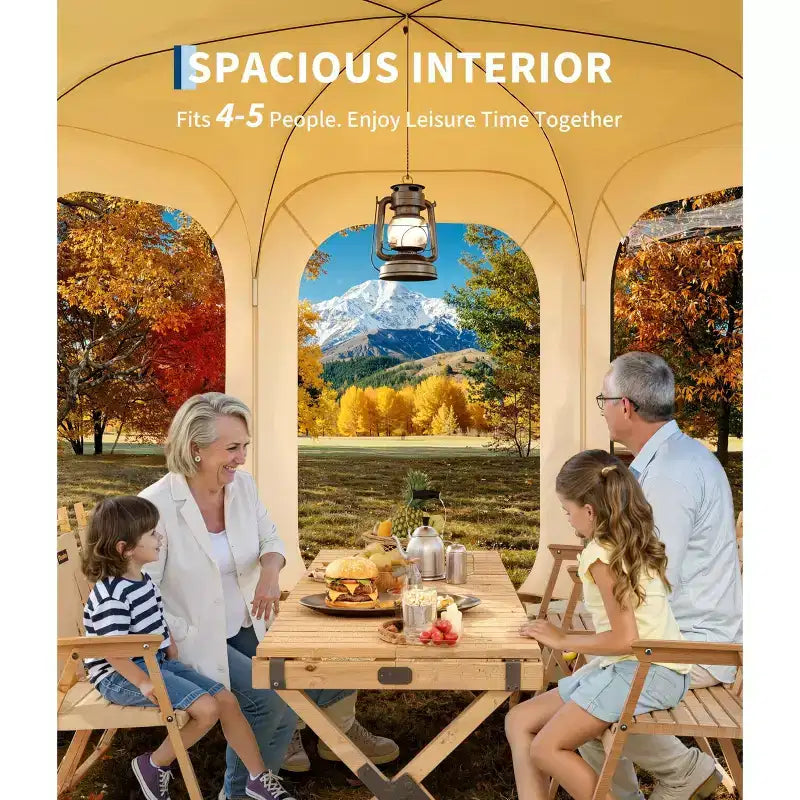 Tente bulle pop-up toutes saisons, tente de pluie transparente, abri solaire de camping instantané avec sac de transport pour patio, jardin, terrasse