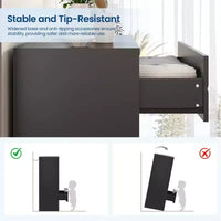 Commode en bois à 5 tiroirs pour chambre à coucher, commode en bois avec poignées dorées pour placard, table de chevet moderne, meuble de rangement.
