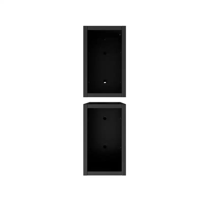 PexFix Lot de 2 jardinières rectangulaires en métal avec trous de drainage et étagère insérable, grandes jardinières pour porche, patio, jardin, décoration intérieure