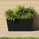 PexFix Jardinière conique en métal noir avec trous de drainage, grands pots de fleurs pour l'intérieur et l'extérieur, terrasse, jardin, décoration de café commercial
