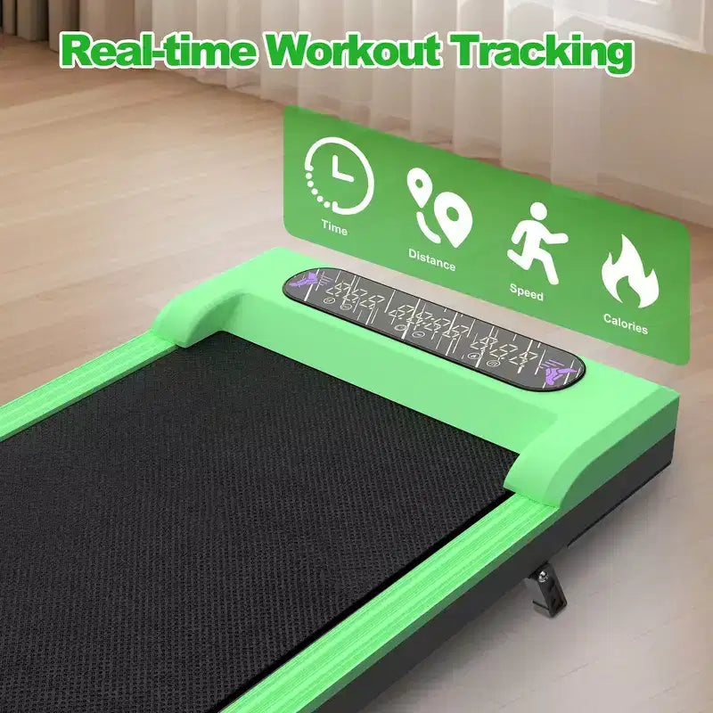 Tapis roulant pliable Whisen 2 en 1 amélioré, équipement d'exercice à domicile, tapis de marche sous le bureau avec barre de maintien et inclinaison