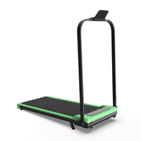Tapis roulant pliable Whisen 2 en 1 amélioré, équipement d'exercice à domicile, tapis de marche sous le bureau avec barre de maintien et inclinaison