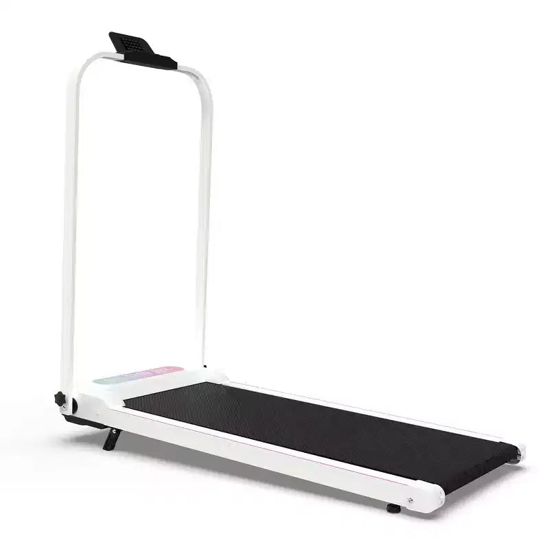 Tapis roulant pliable Whisen 2 en 1 amélioré, équipement d'exercice à domicile, tapis de marche sous le bureau avec barre de maintien et inclinaison