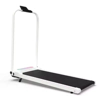 Tapis roulant pliable Whisen 2 en 1 amélioré, équipement d'exercice à domicile, tapis de marche sous le bureau avec barre de maintien et inclinaison
