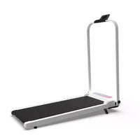 Tapis roulant pliable Whisen 2 en 1 amélioré, équipement d'exercice à domicile, tapis de marche sous le bureau avec barre de maintien et inclinaison