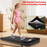Tapis roulant pliable Whisen 2 en 1 amélioré, équipement d'exercice à domicile, tapis de marche sous le bureau avec barre de maintien et inclinaison