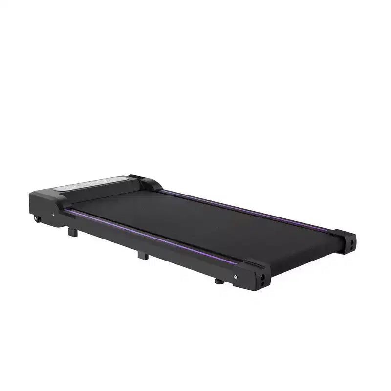 Tapis de course pliable 2 en 1 Whisen, tapis de course sous le bureau, tapis de marche d'exercice à domicile, machine de marche et de jogging avec barre de maintien