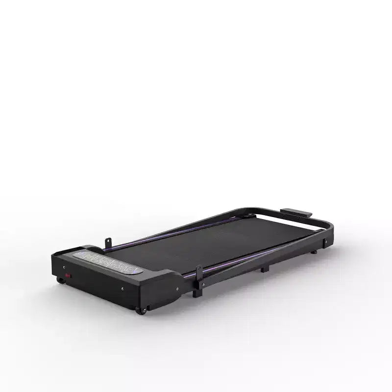 Tapis de course pliable 2 en 1 Whisen, tapis de course sous le bureau, tapis de marche d'exercice à domicile, machine de marche et de jogging avec barre de maintien