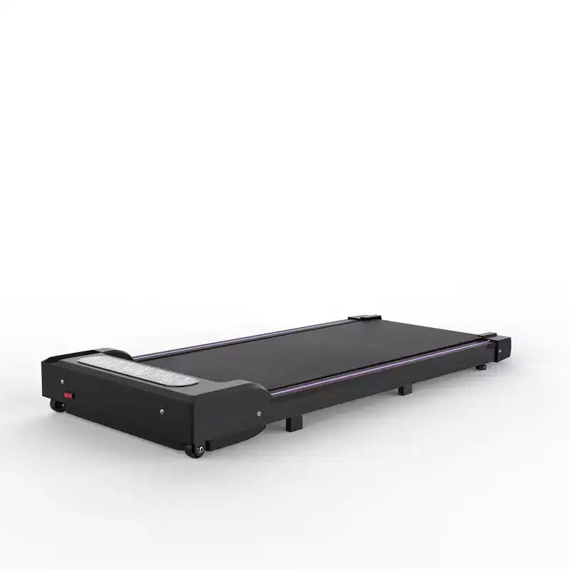 Tapis de course pliable 2 en 1 Whisen, tapis de course sous le bureau, tapis de marche d'exercice à domicile, machine de marche et de jogging avec barre de maintien