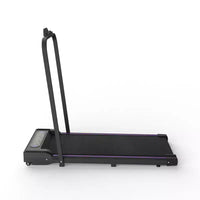Tapis de course pliable 2 en 1 Whisen, tapis de course sous le bureau, tapis de marche d'exercice à domicile, machine de marche et de jogging avec barre de maintien