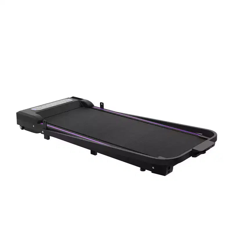 Tapis de course pliable 2 en 1 Whisen, tapis de course sous le bureau, tapis de marche d'exercice à domicile, machine de marche et de jogging avec barre de maintien