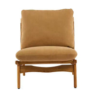 Christopher Knight Home Vista Chaise d'appoint Mocha avec cadre en bois naturel, lot de 2