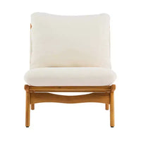 Christopher Knight Home Vista Chaise d'appoint Mocha avec cadre en bois naturel, lot de 2