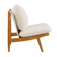 Christopher Knight Home Vista Chaise d'appoint Mocha avec cadre en bois naturel, lot de 2