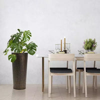 Worth 2 packs de 25 jardinières en métal avec pot intérieur pour l'intérieur ou l'extérieur, bronze