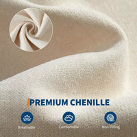 Fauteuil inclinable pivotant à bascule Acekool, fauteuil de relaxation en cuir PU avec assise profonde pour salon, chambre, chambre de bébé, blanc
