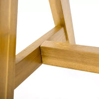 Lot de 2 bancs de salle à manger extérieurs, banc de patio en bois d'acacia, banc de jardin toutes saisons pour bord de piscine et repas extérieur - Panipeachy