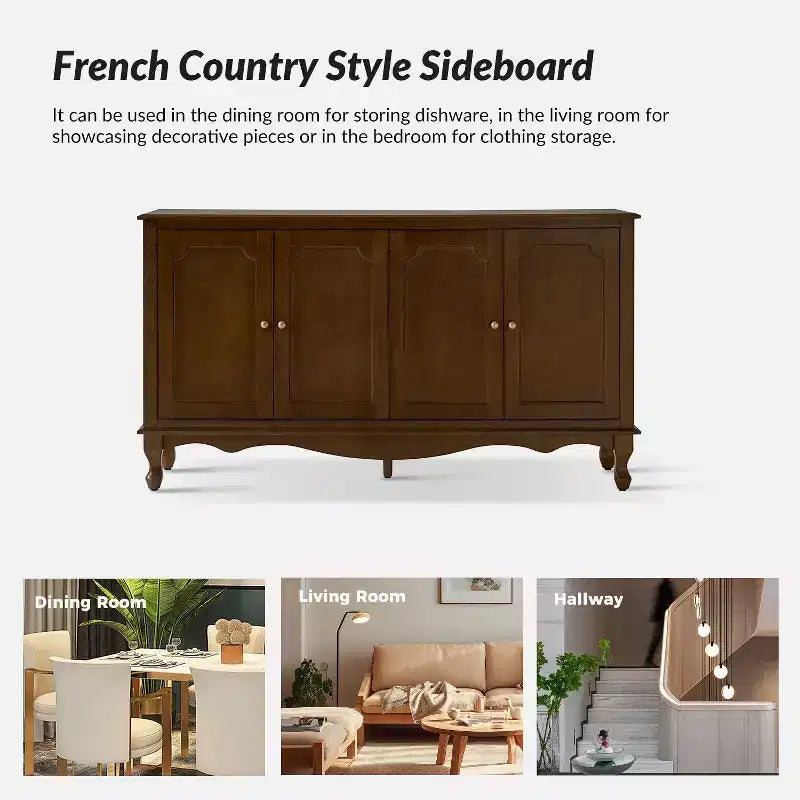 Buffet 4 portes large 58 po Janey|HULALA HOME-ACORN