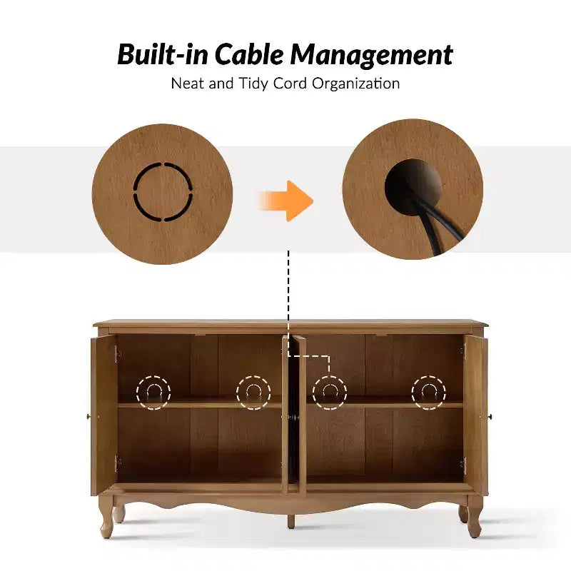 Buffet 4 portes large 58 po Janey|HULALA HOME-ACORN