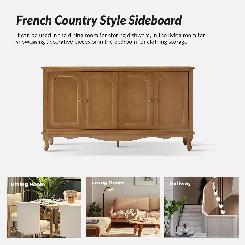 Buffet 4 portes large 58 po Janey|HULALA HOME-ACORN