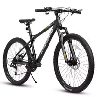 Vélo tout terrain NAYSAYE 26 pouces 21 vitesses pour adulte avec cadre en acier à haute teneur en carbone et double frein à disque mécanique, 67*26,5*38