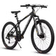Vélo tout terrain NAYSAYE 26 pouces 21 vitesses pour adulte avec cadre en acier à haute teneur en carbone et double frein à disque mécanique, 67*26,5*38