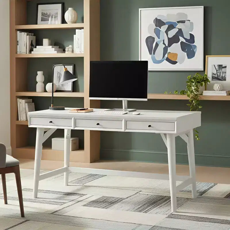 Grand bureau Flynn, blanc