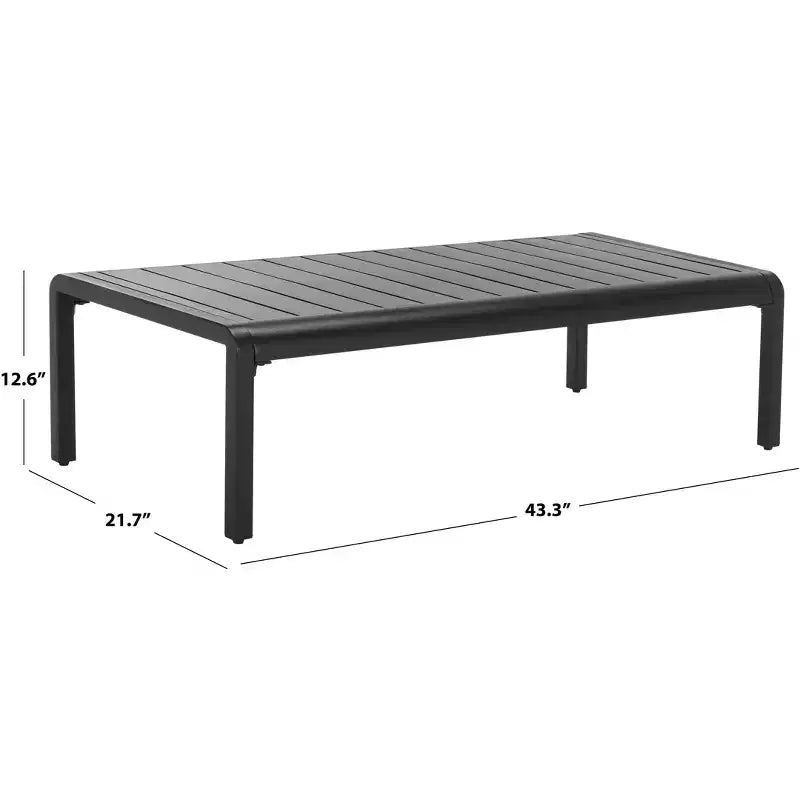 Guam Table basse extérieure - intérieur/extérieur - CPT2105 - noir - Safavieh Couture