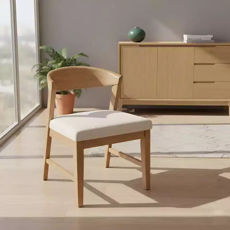 Chaises à dossier en bois Cove (lot de 2), naturel