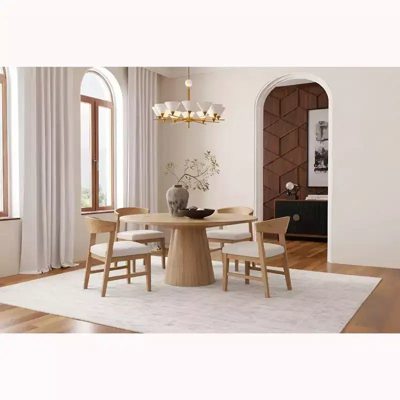 Chaises à dossier en bois Cove (lot de 2), naturel