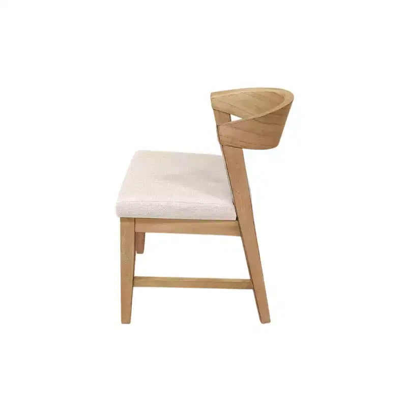 Chaises à dossier en bois Cove (lot de 2), naturel