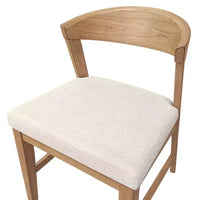 Chaises à dossier en bois Cove (lot de 2), naturel