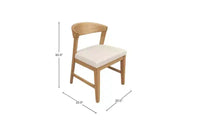 Chaises à dossier en bois Cove (lot de 2), naturel