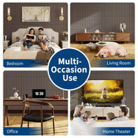 Panneaux Muraux Acoustiques en Bois 3D 60x60 cm Carreaux Décoratifs Absorbants Acoustiques Réduction du Bruit Design Moderne à Lattes pour Home Cinéma Bureau Studio Chambre