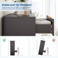 Commode haute à 5 tiroirs, commode moderne en bois avec glissières fluides et poignées métalliques dorées, armoire de rangement de 80 cm pour chambre à coucher, salon, entrée
