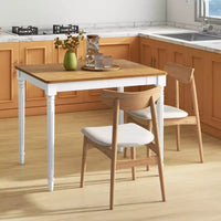 Costway Table de Salle à Manger Extensible Table de Cuisine Pliante pour 4-8 Personnes avec Pieds en Bois d'Hévéa