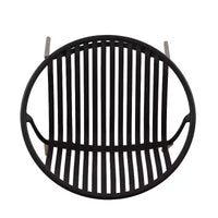Chaises de salle à manger de terrasse Chaises empilables avec design respirant Style d'art moderne simple (Lot de 2), Pieds en métal + dossier en plastique, Noir