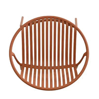 Chaises de salle à manger empilables avec design respirant Style artistique moderne et simple (lot de 2), pieds en métal + dossier en plastique, orange