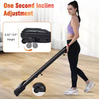 Tapis de marche Whisen pour exercice sous le bureau, tapis de course à domicile avec inclinaison pour petits espaces - Noir