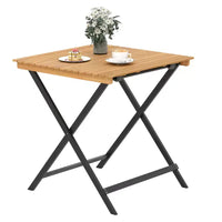 Table pliante Costway 28" pour terrasse avec plateau à lattes, table de bistrot portable
