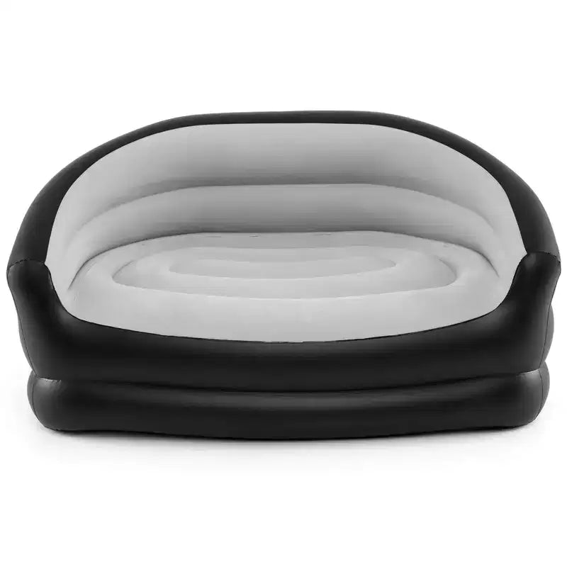 Costway Canapé gonflable 1 ou 2 places avec surface floquée et patchs de réparation pour pop-up, camping