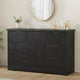 COZONY 46.8'' Wide 7 Drawer Dresser, Natural Oak Wooden Storage Chest with Embedded Handles