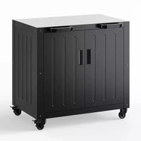 Chariot de barbecue extérieur modulaire avec meuble de rangement - plateau en acier inoxydable - bar îlot de cuisine pour pelouse et jardin - accessoire de barbecue durable