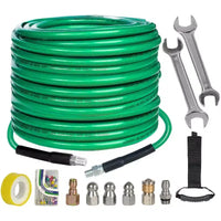 Kit de déboucheur de canalisations au jet (tuyau vert)