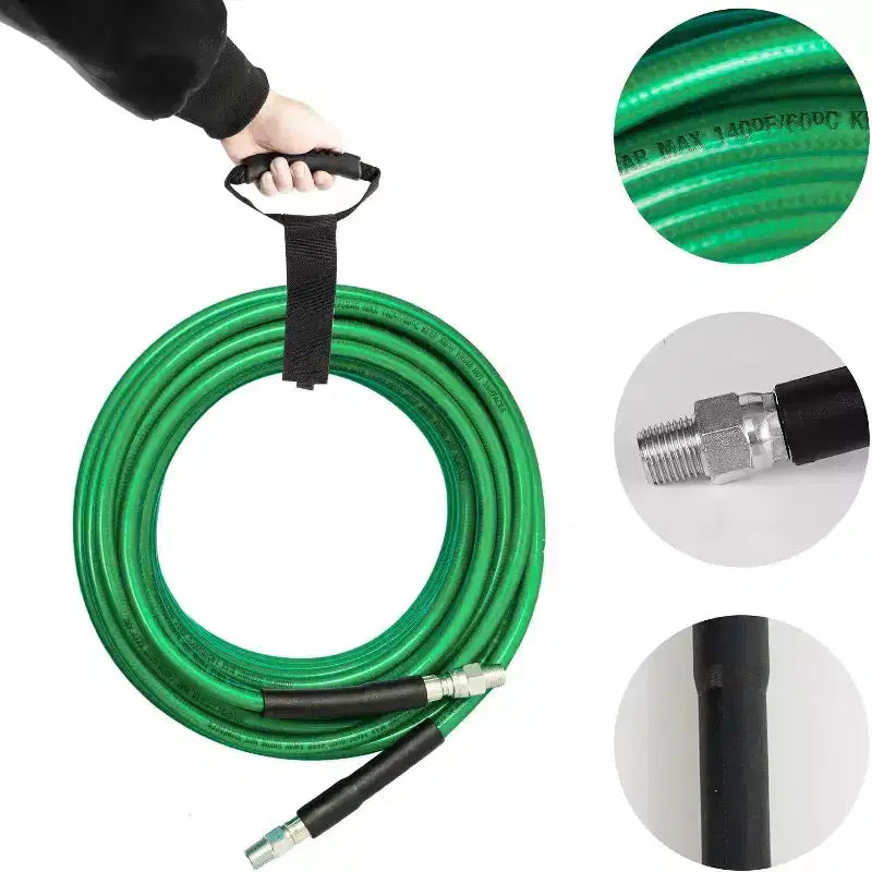 Kit de déboucheur de canalisations au jet (tuyau vert)