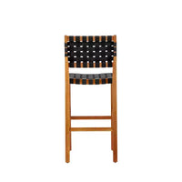 Christopher Knight Home Elara Tabourets de bar de style ferme en bois d'acacia et corde tressee pour patio (lot de 2)