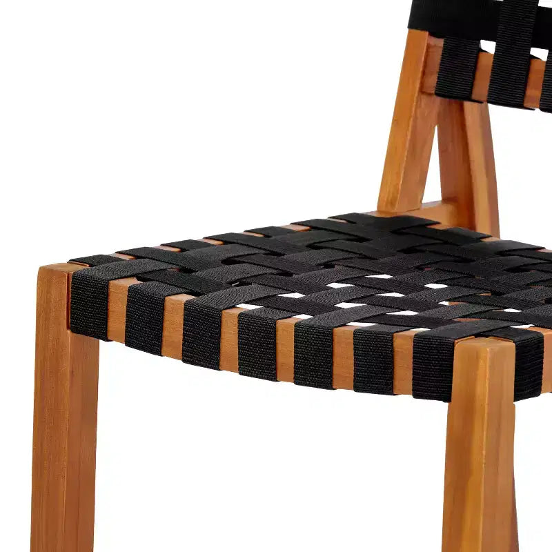 Christopher Knight Home Elara Tabourets de bar de style ferme en bois d'acacia et corde tressee pour patio (lot de 2)